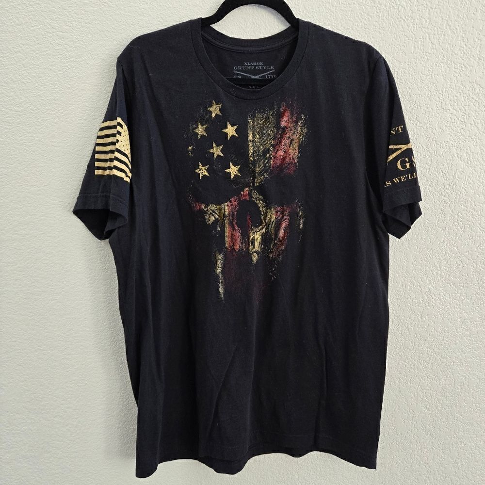 Grunt Style Flag Skull t-shirt size XL